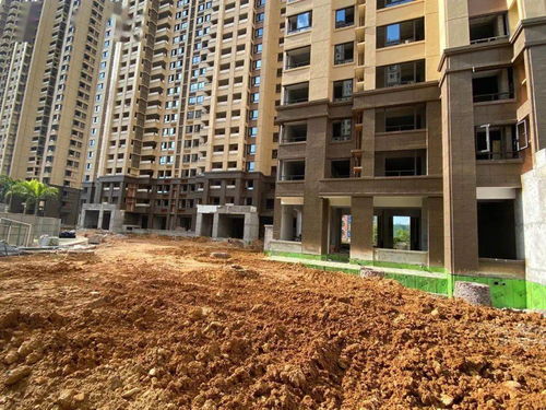 印象公園里園林綠化加緊施工,力爭按原計劃明年6月交房